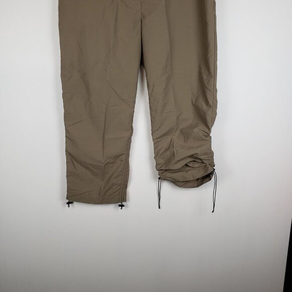 LL Bean Cropped Hiking Pants Khaki Lightweight Quick Dry Nylon Womens Size 16 - Picture 5 of 8